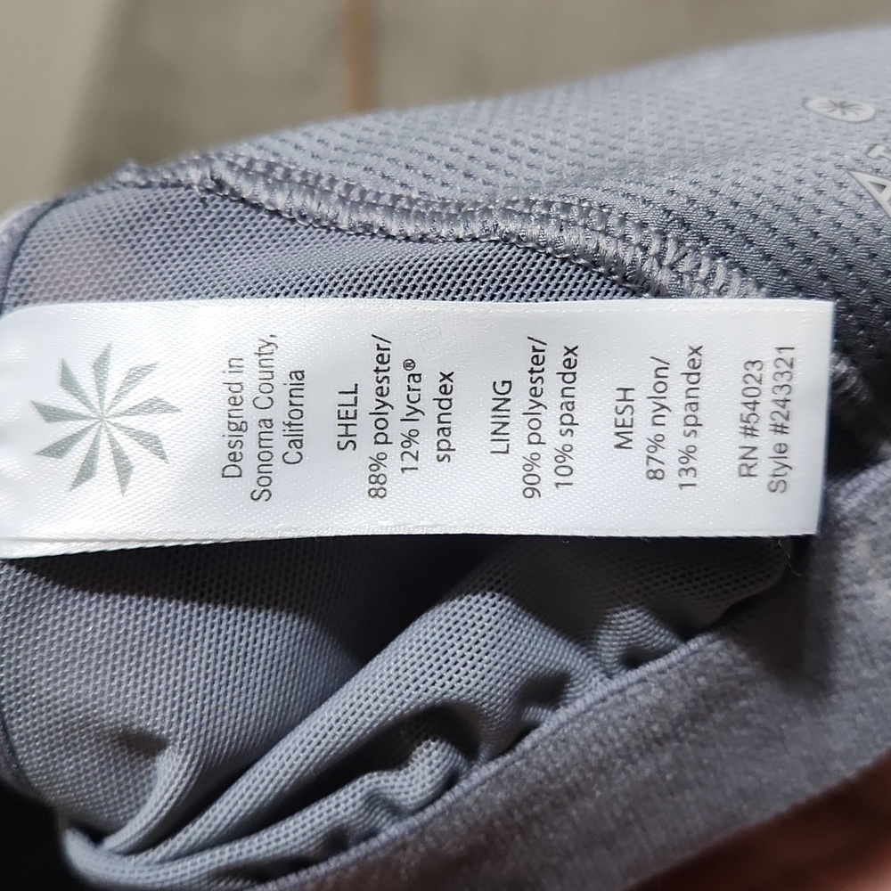 Athleta Stunner T Back Pullover Active Top Grey Size XL - Picture 8 of 9